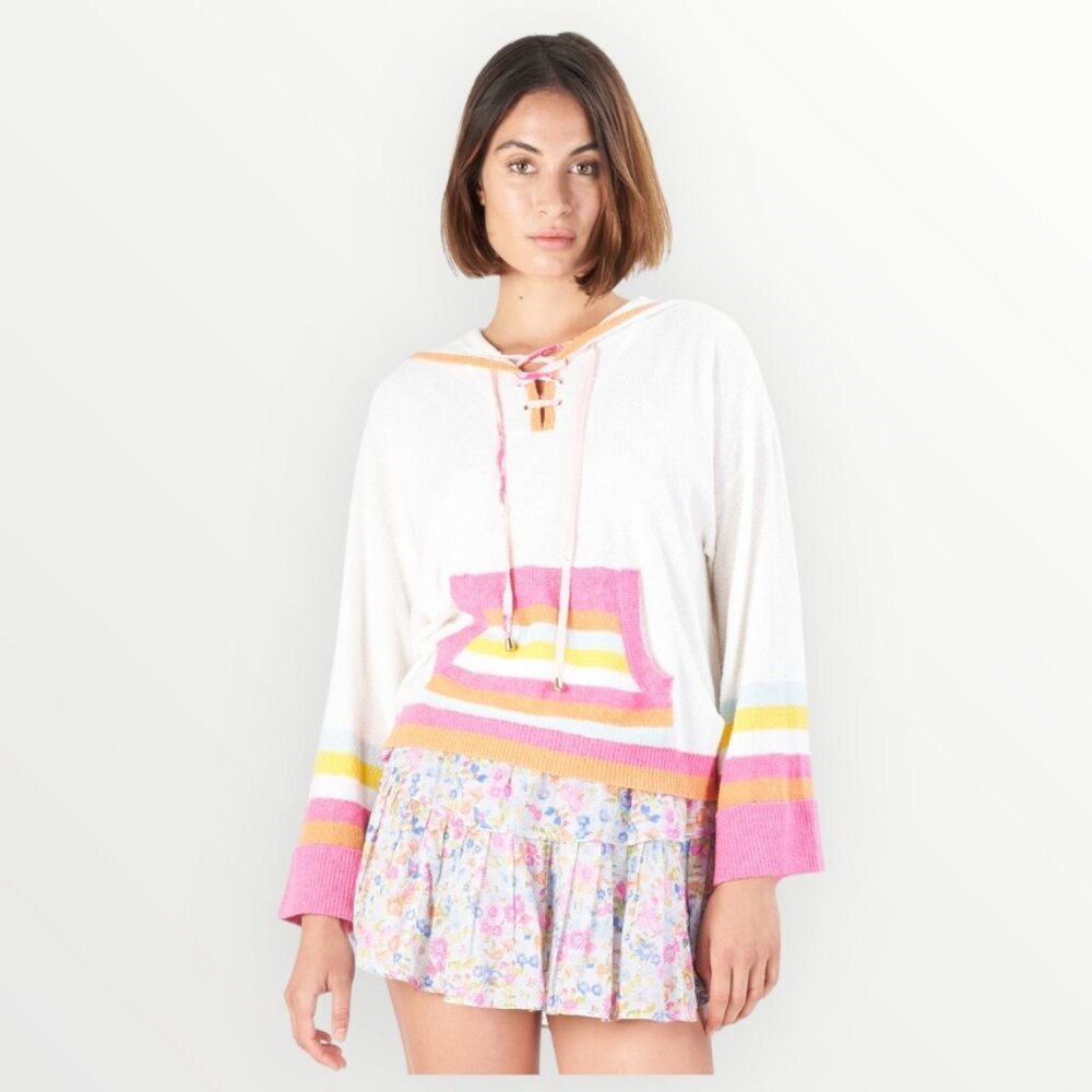 LoveShackFancy Fenmore Striped Hoodie